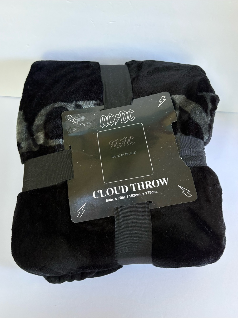Brand New Fuzzy AC/DC Throw Blanket
